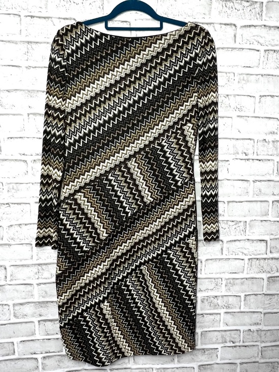 👗 |•EVAN-PICONE•| Zigzag Dress Size 8 - Picture 2 of 9